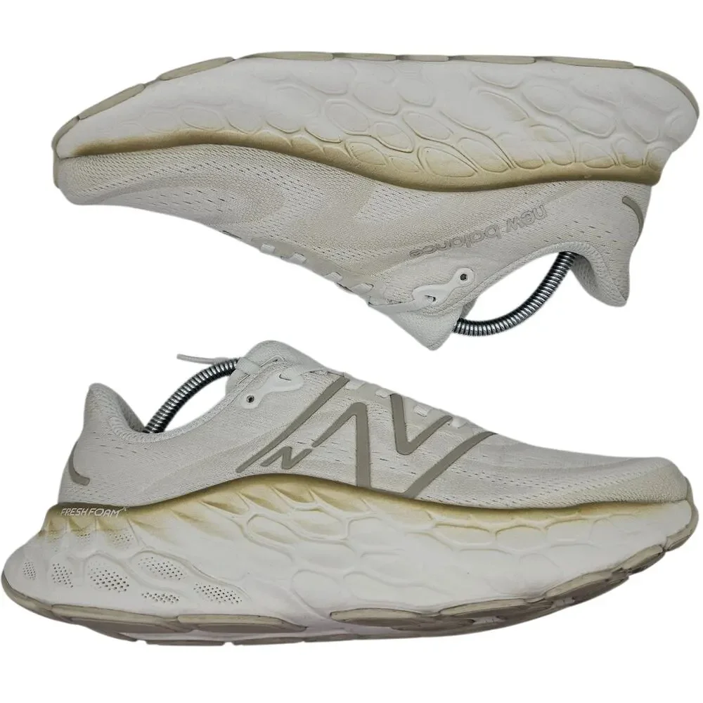New Balance Fresh Foam X More v4 Womens 10.5 B White Gold Running Shoes Sneakers - Picture 9 of 12